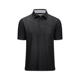 Orvinz Men’s Short Sleeve Casual Polo with Signature Chest