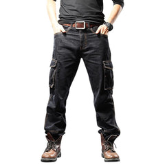 Orvinz Multi Pockets Denim Cargo Pant