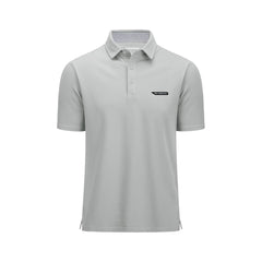 Orvinz Men’s Short Sleeve Casual Polo with Signature Chest